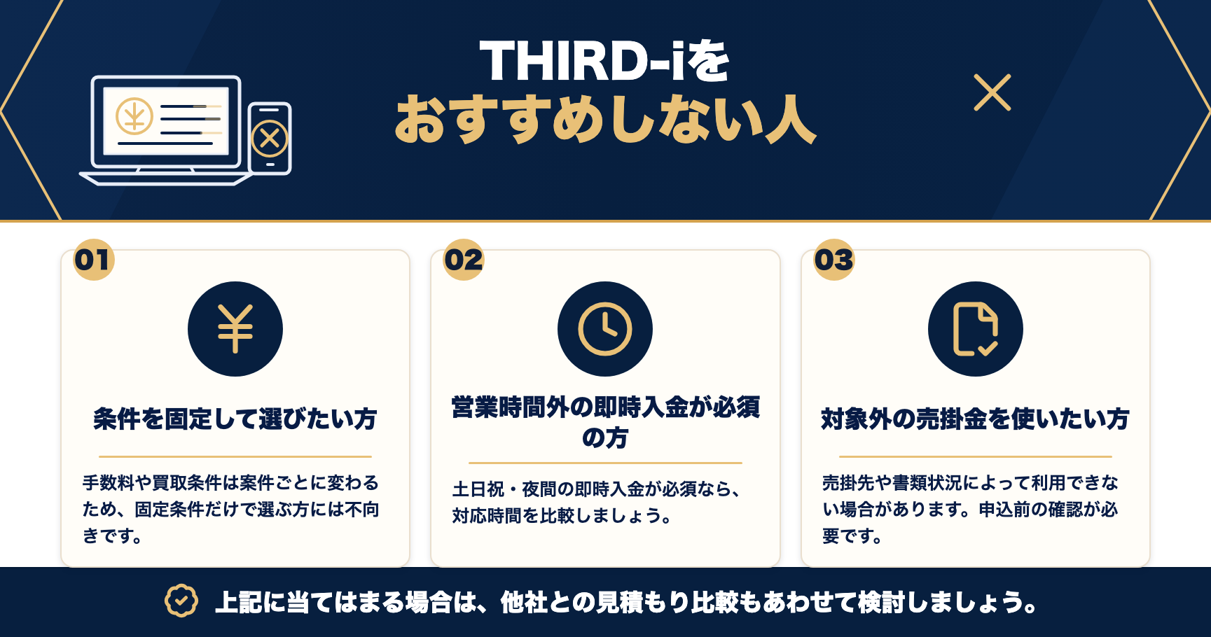THIRD-iをおすすめしない人をまとめた図解