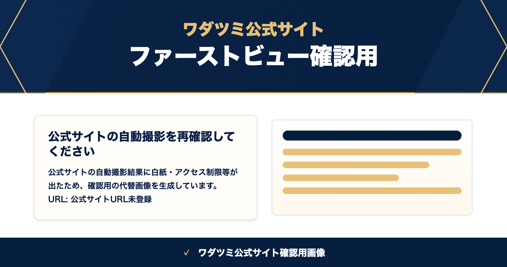 ワダツミ公式サイトのスクリーンショット